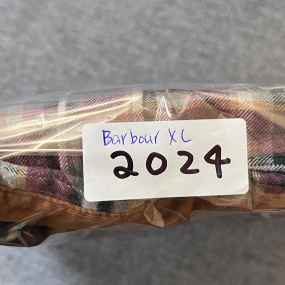 Barbour Tailored Fit Flannel Plaid Button Long Sleeve Shirt - Men's Size XL Red - Picture 11 of 11